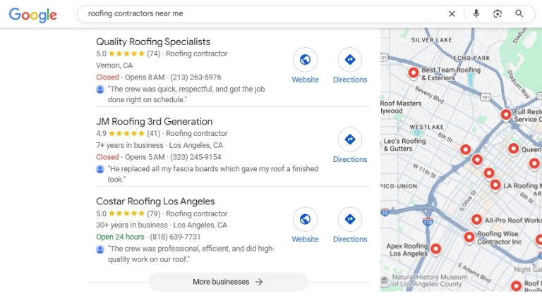 roofing contractor seo agency services